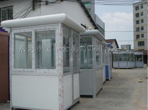 江门商贸定制 普通标准小区交通执勤彩钢岗亭与保安岗亭解决方案